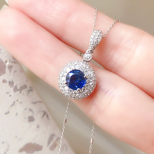 Belle of the Ball Sapphire Pendant