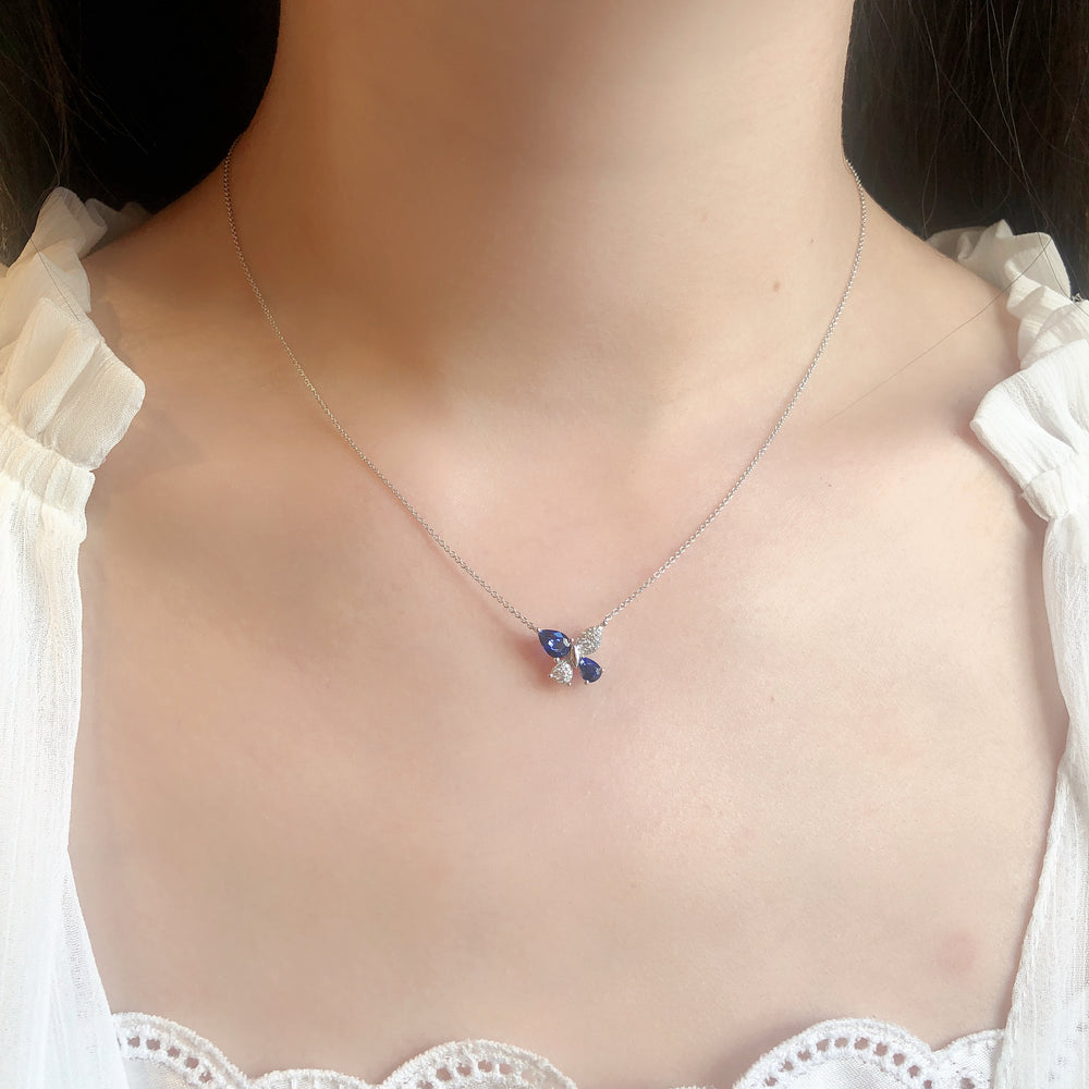 Butterfly Dream Sapphire Pendant