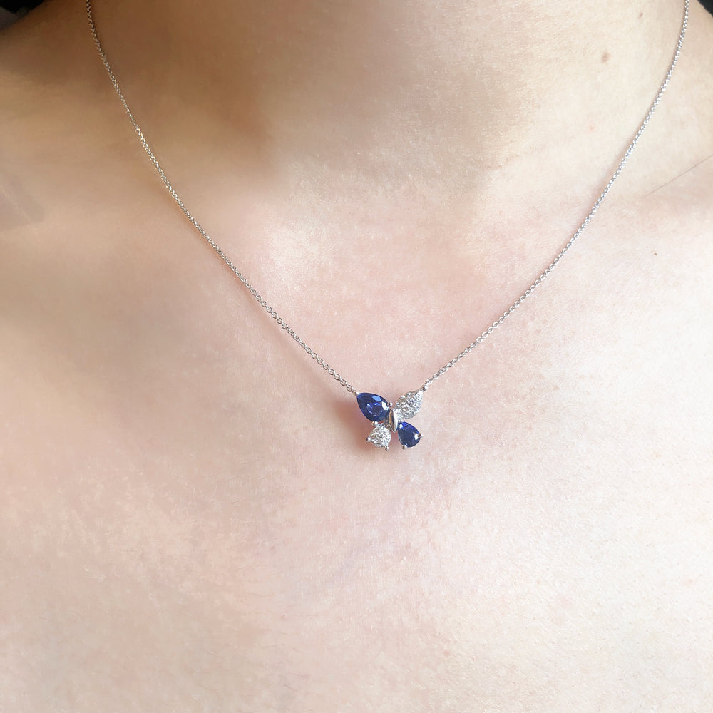 Butterfly Dream Sapphire Pendant