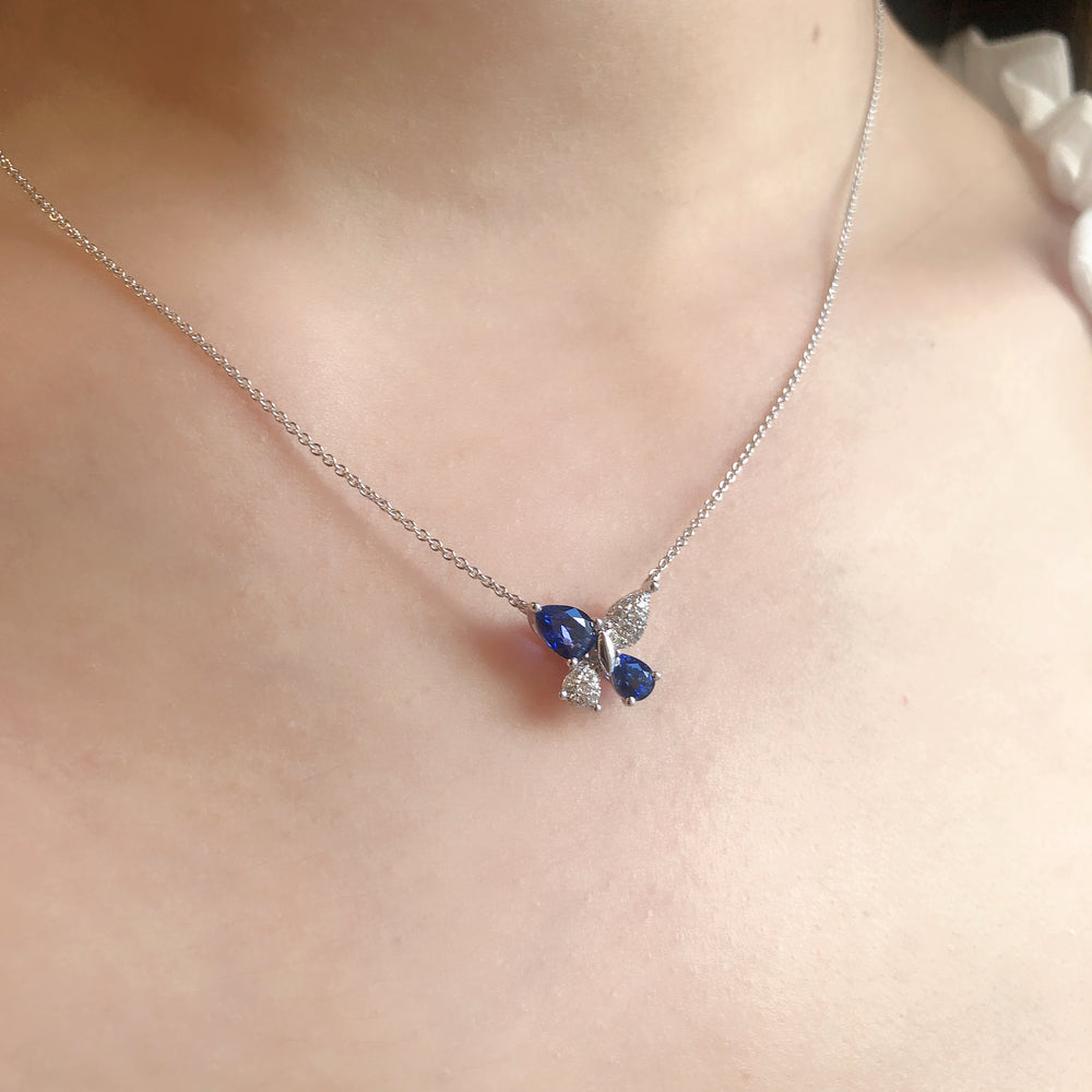 Butterfly Dream Sapphire Pendant