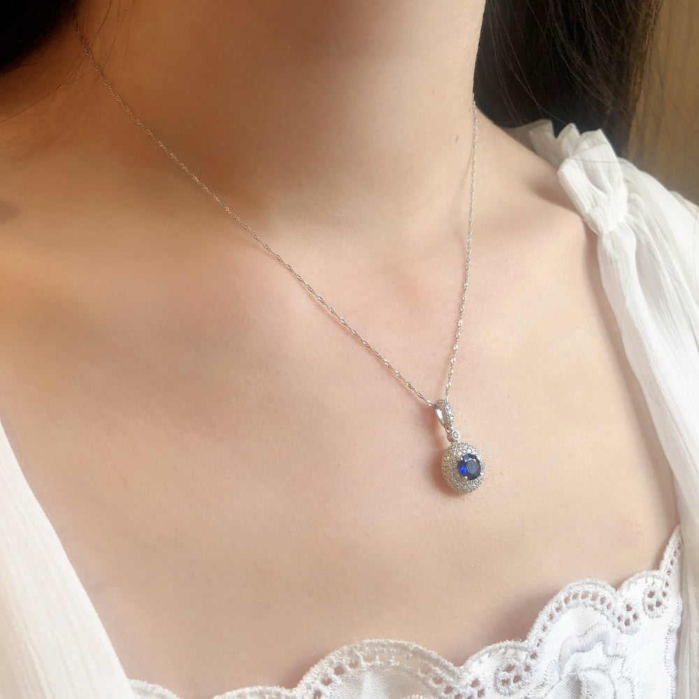 Belle of the Ball Sapphire Pendant