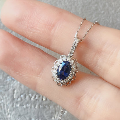 Antique Lace Sapphire Pendant