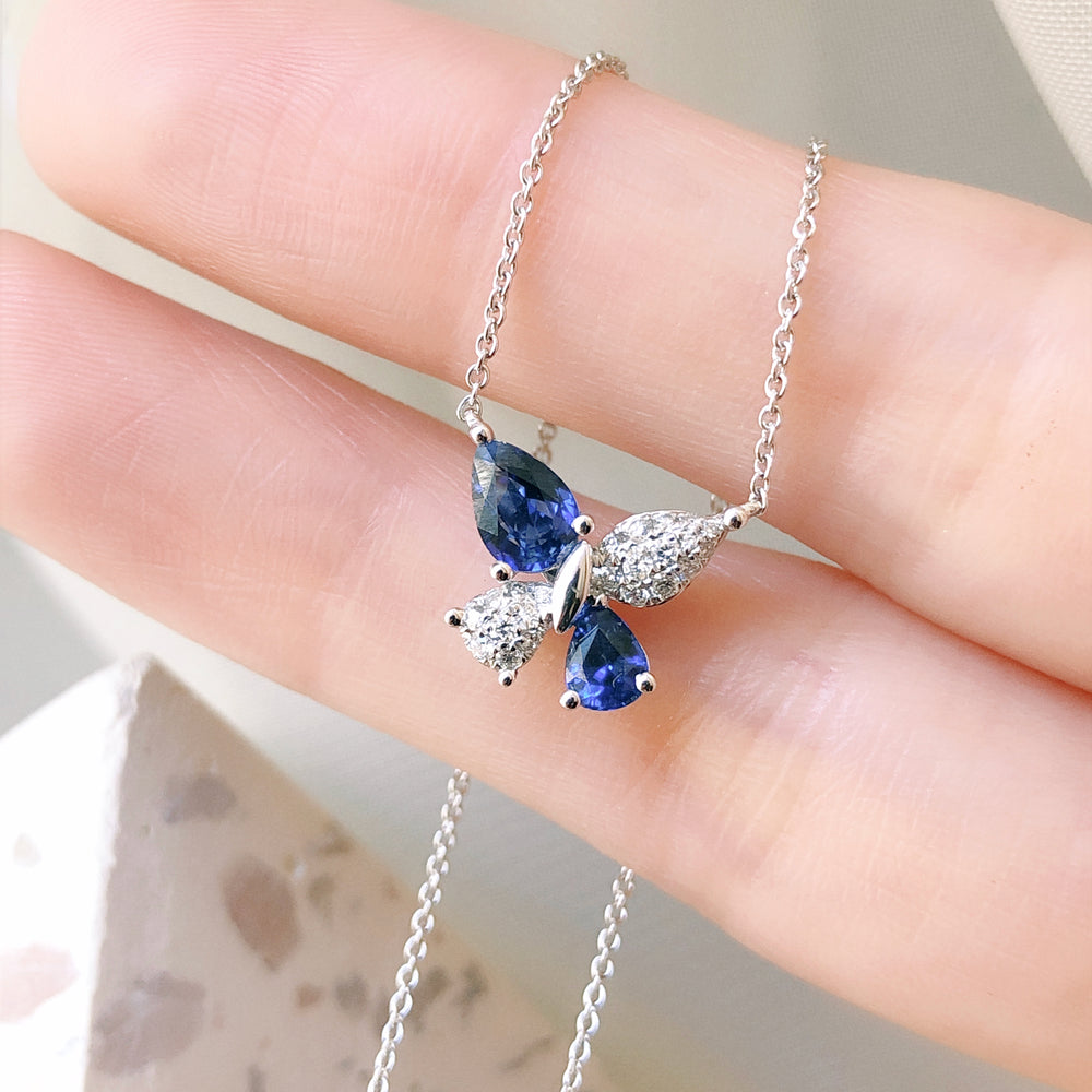 Butterfly Dream Sapphire Pendant