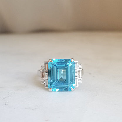 Art Deco Topaz Ring