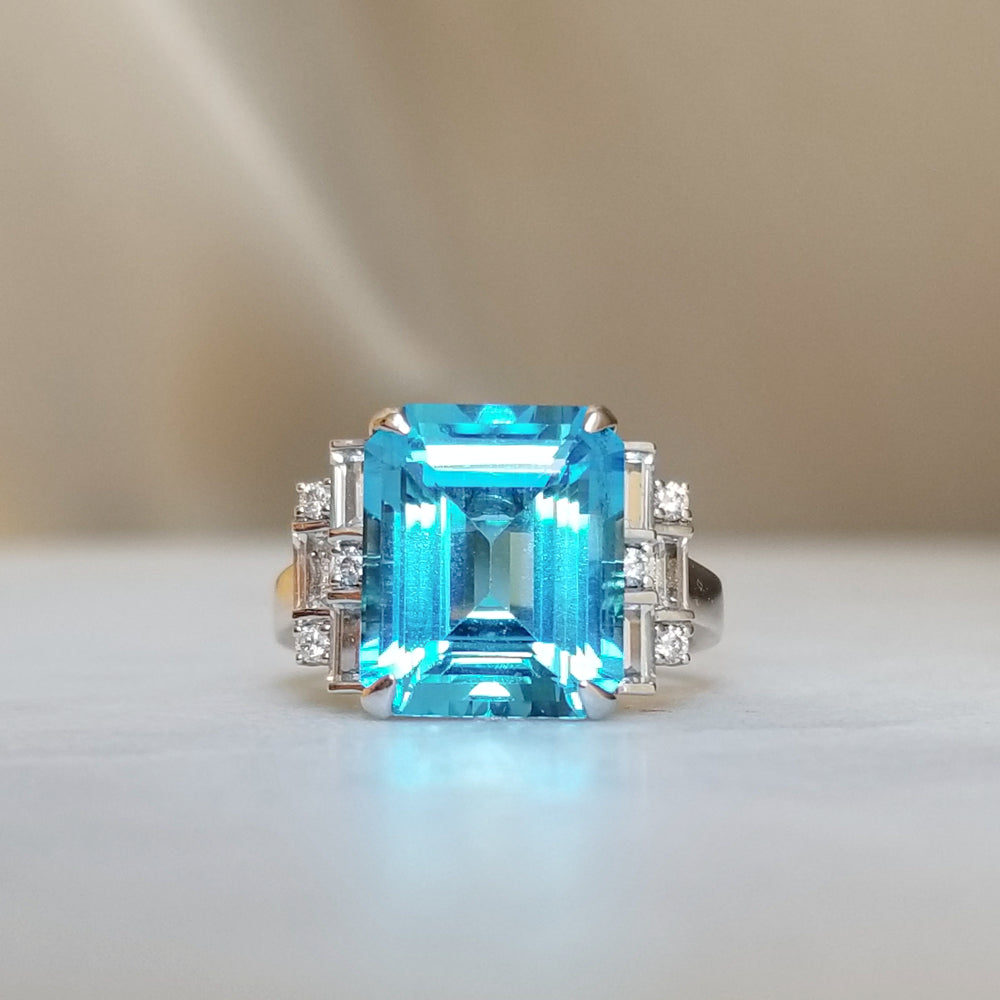 Art Deco Topaz Ring