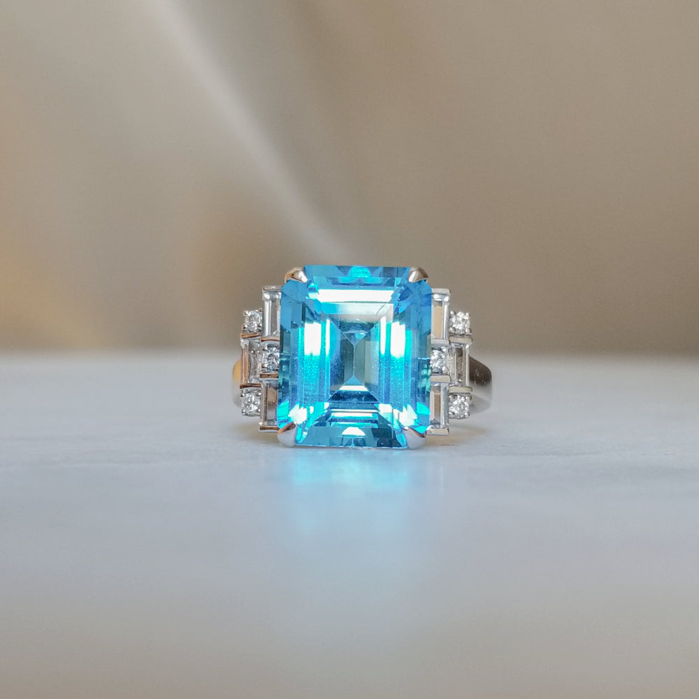 Art Deco Topaz Ring