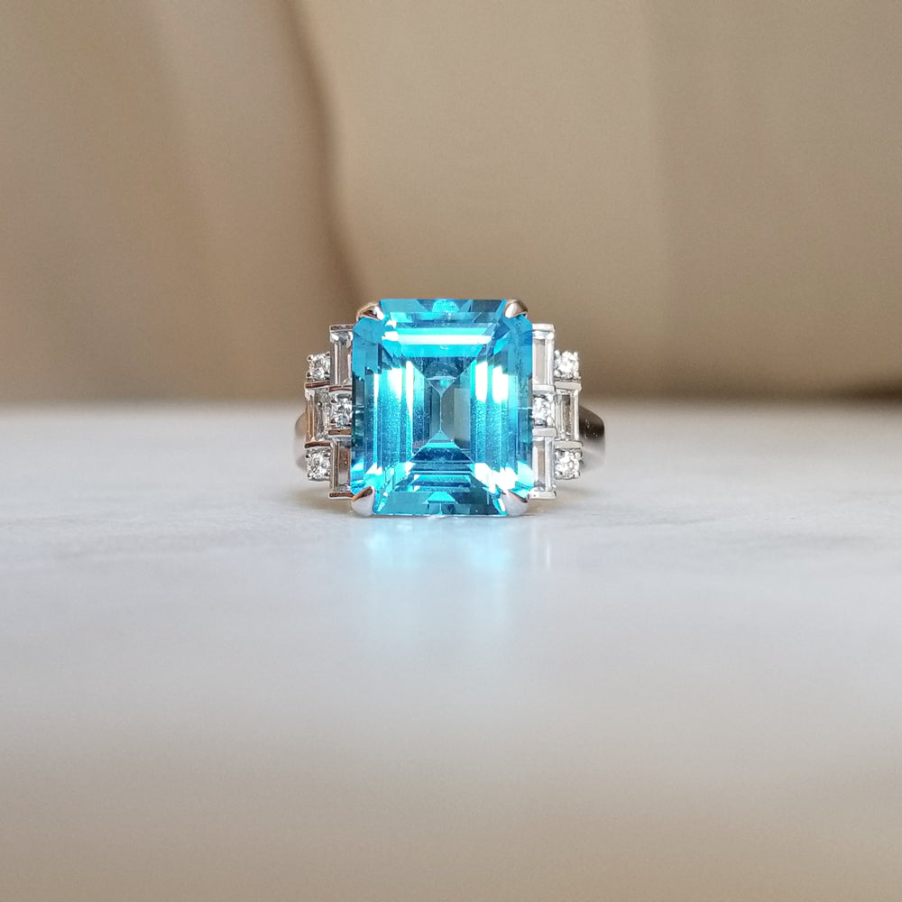 Art Deco Topaz Ring
