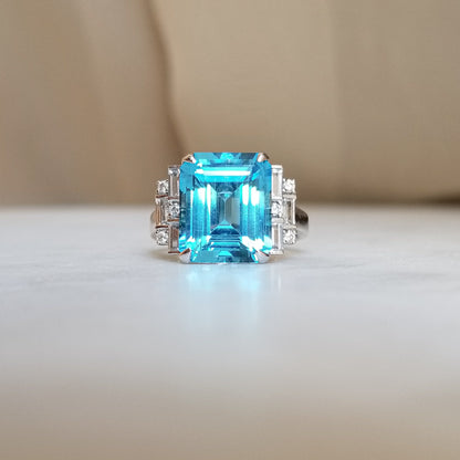 Art Deco Topaz Ring