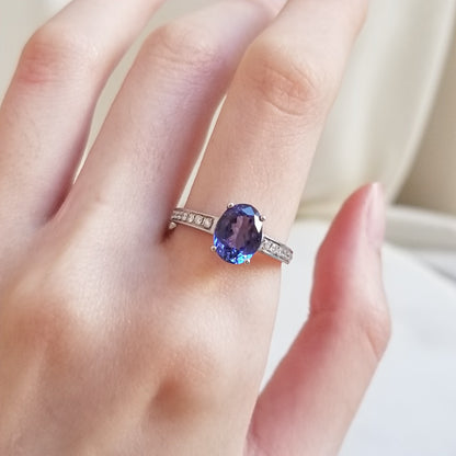 Oval Tanzanite Ring