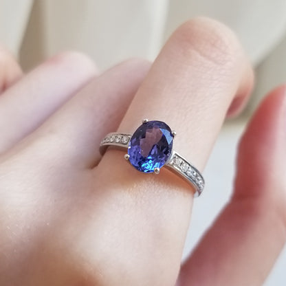 Oval Tanzanite Ring