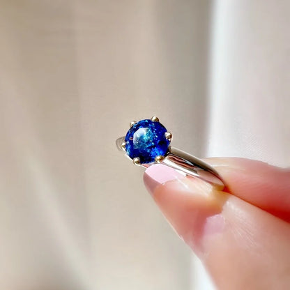 Six Prong Sapphire Ring