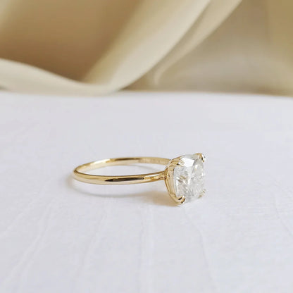 14K "The Pyramid" Moissanite Ring