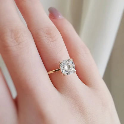 14K "The Pyramid" Moissanite Ring