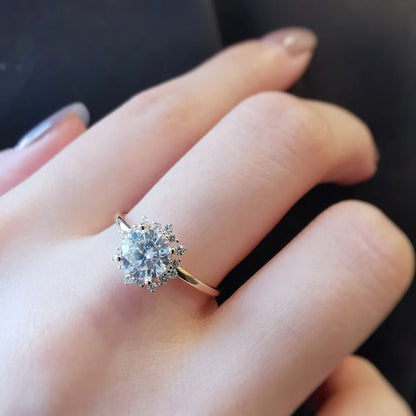 14K "The Dahlia" Moissanite Ring