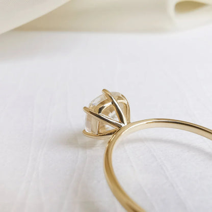 14K "The Hexie" Moissanite Ring