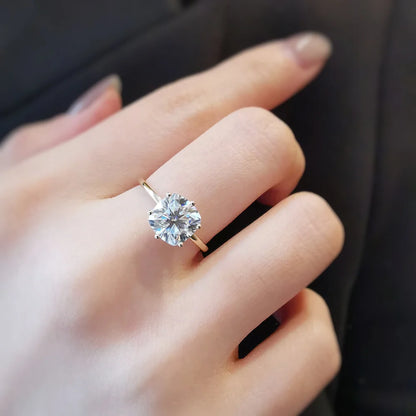 14K "The Hexie" Moissanite Ring