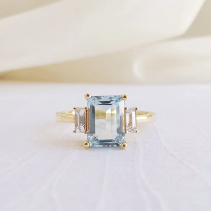Through-the-Looking-Glass Aquamarine Ring