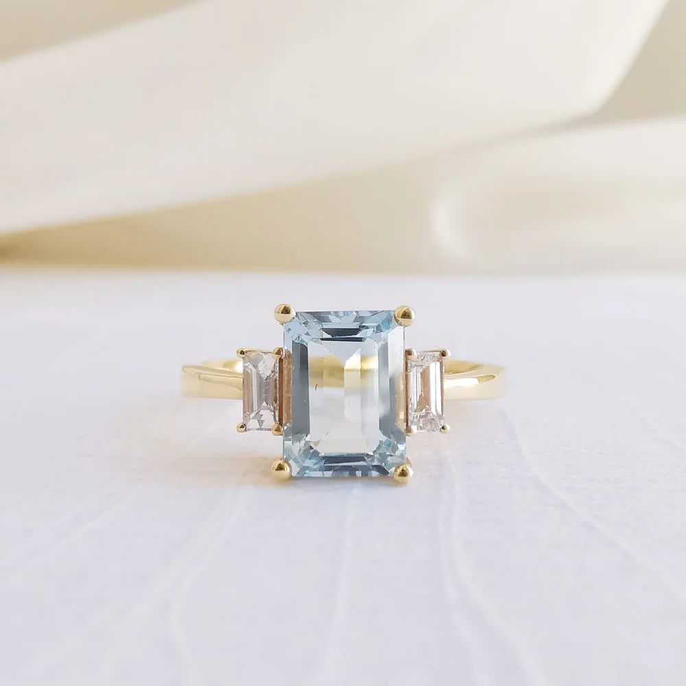 Through-the-Looking-Glass Aquamarine Ring