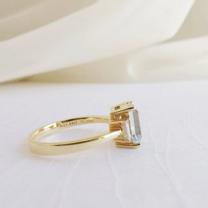 Through-the-Looking-Glass Aquamarine Ring