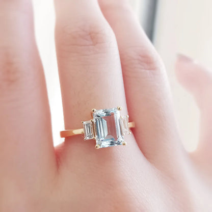 Through-the-Looking-Glass Aquamarine Ring