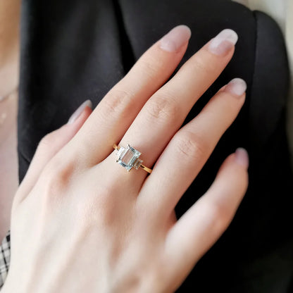 Through-the-Looking-Glass Aquamarine Ring