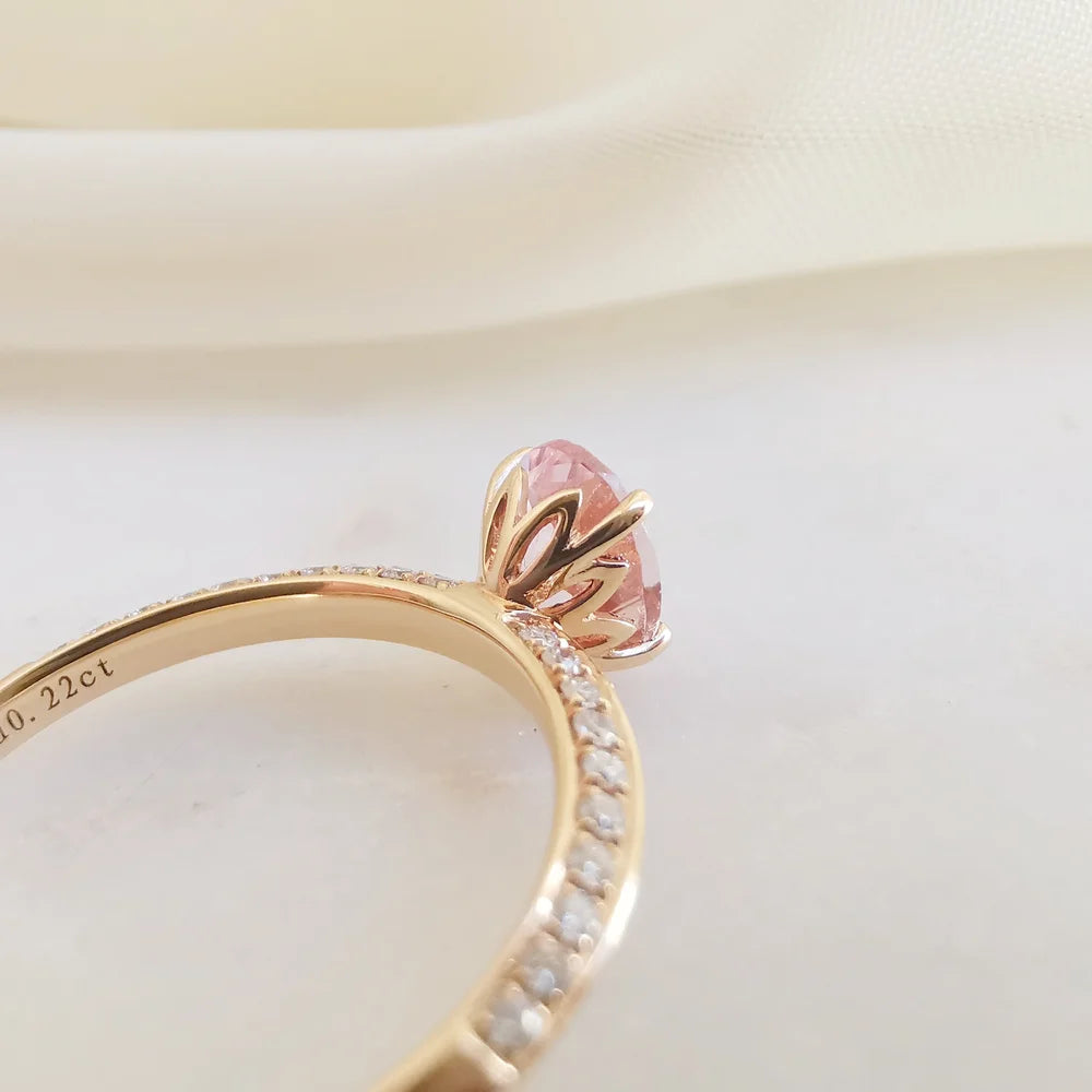 On-Point Knife-Edged Morganite Ring