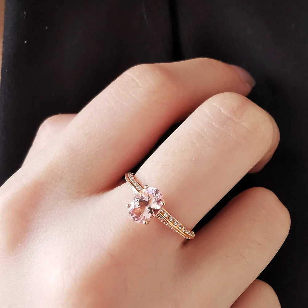 On-Point Knife-Edged Morganite Ring