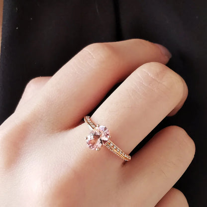 On-Point Knife-Edged Morganite Ring