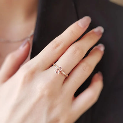 On-Point Knife-Edged Morganite Ring