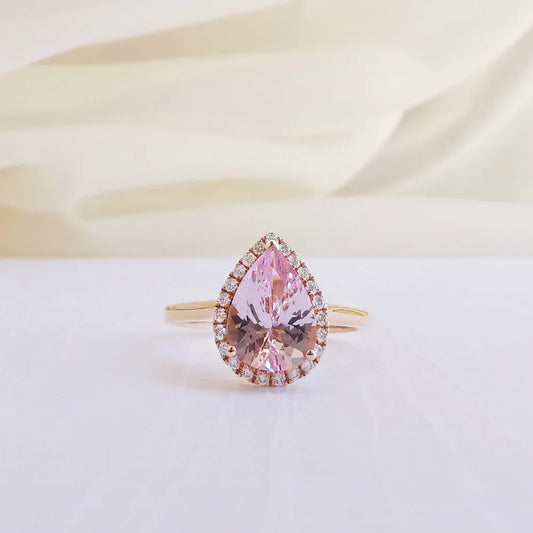 Morganite Morning Dew Ring
