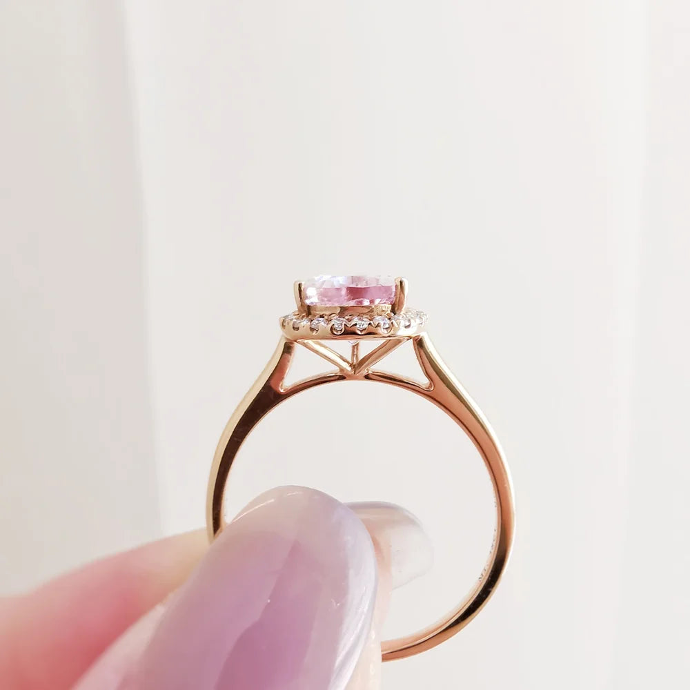 Morganite Morning Dew Ring