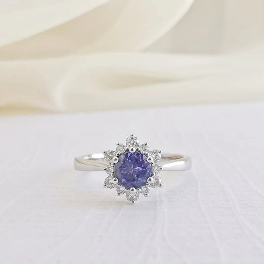 Snowflake Tanzanite Ring