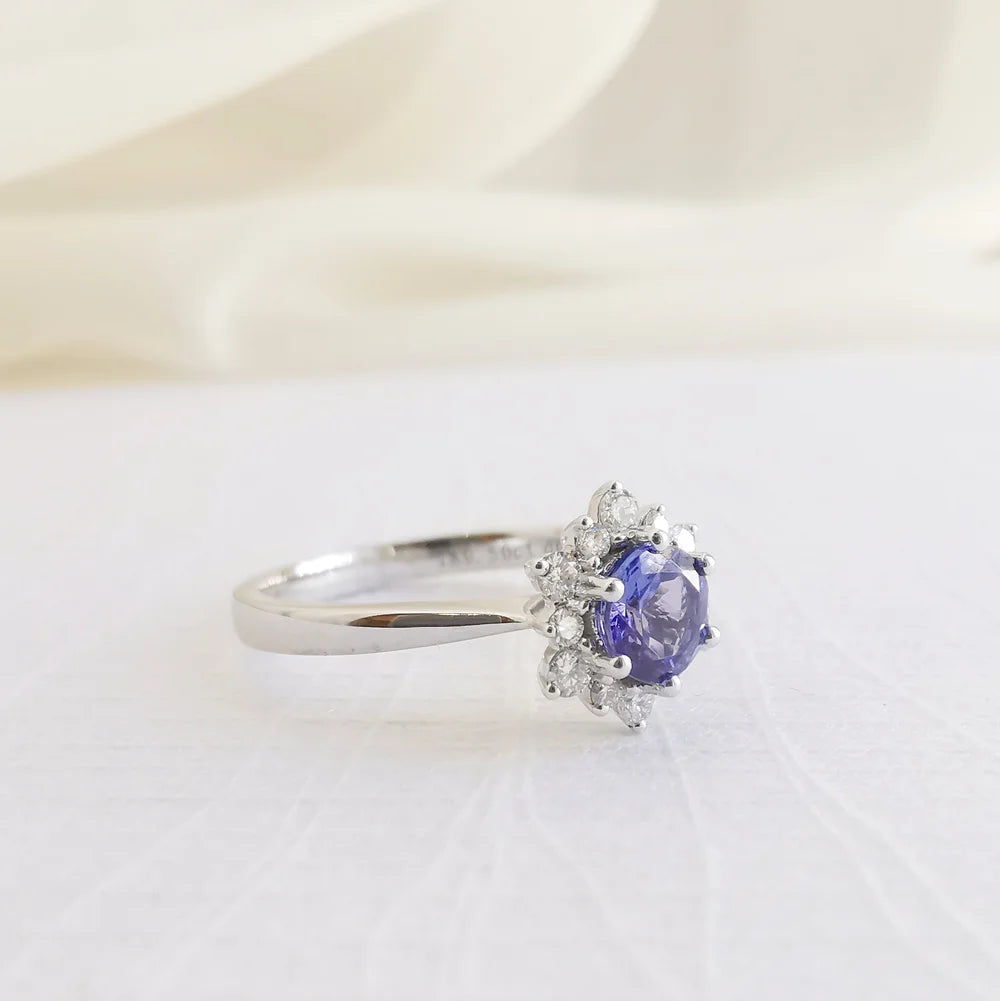Snowflake Tanzanite Ring
