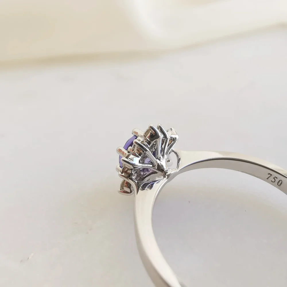 Snowflake Tanzanite Ring