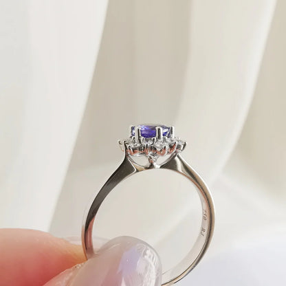Snowflake Tanzanite Ring