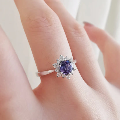 Snowflake Tanzanite Ring