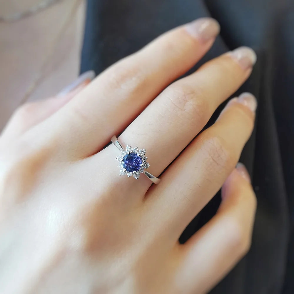Snowflake Tanzanite Ring