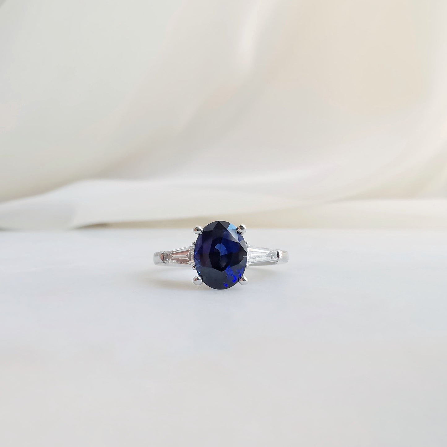 18K Margaret Royal Blue Sapphire Ring - CUSTOM MADE ONLY