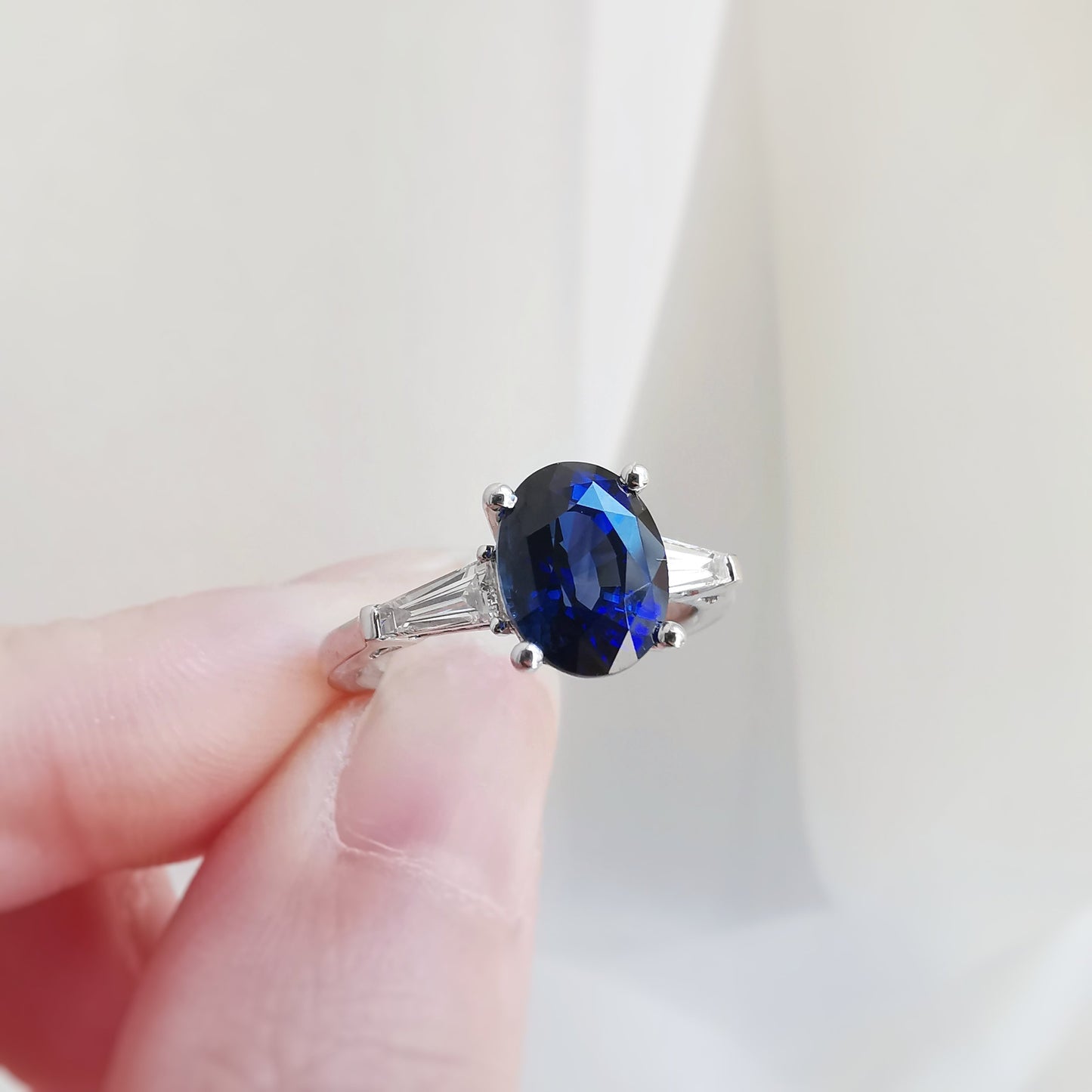 18K Margaret Royal Blue Sapphire Ring - CUSTOM MADE ONLY