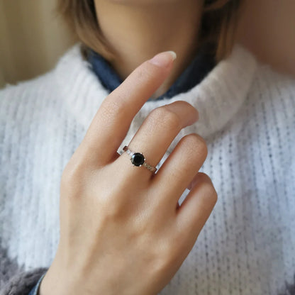 18K White Gold Spinel Honeycomb Ring