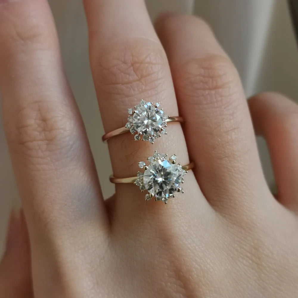 14K "The Dahlia" Moissanite Ring