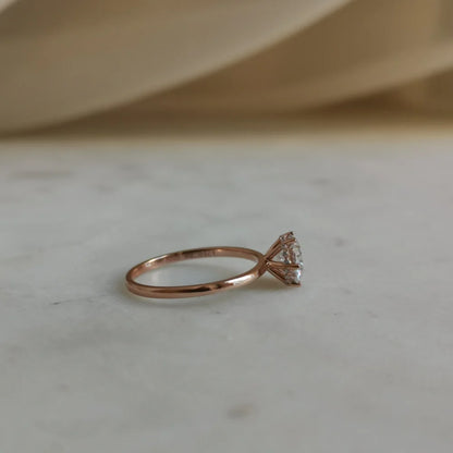 18K "The Diamond Wreath" Moissanite Ring