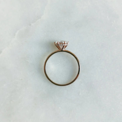 14K "The Diamond Wreath" Moissanite Ring