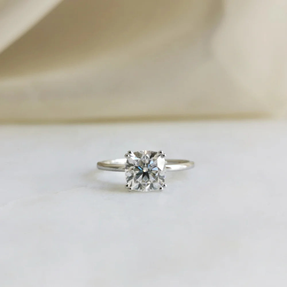 14K "The Pyramid" Moissanite Ring