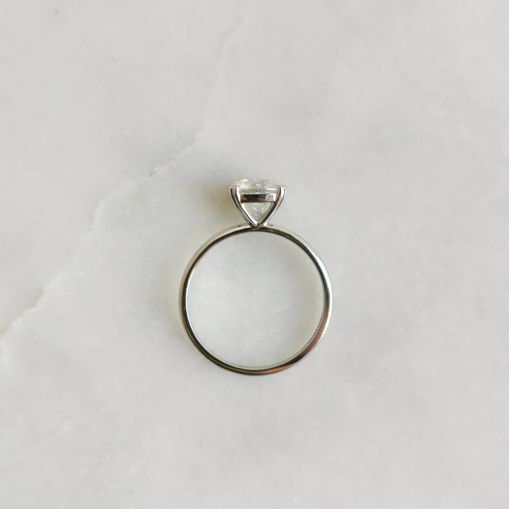 14K "The Pyramid" Moissanite Ring