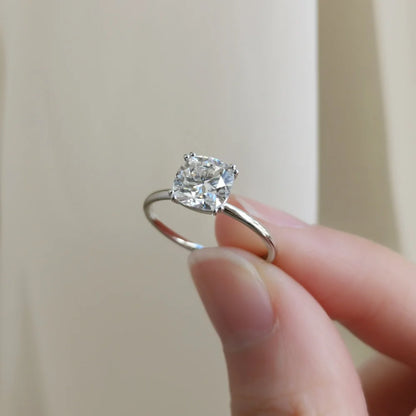 14K "The Pyramid" Moissanite Ring