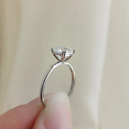14K "The Pyramid" Moissanite Ring