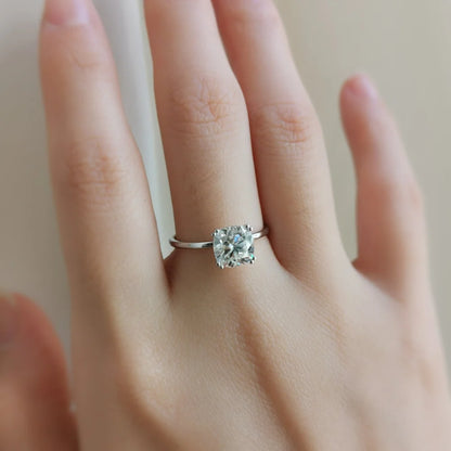 14K "The Pyramid" Moissanite Ring