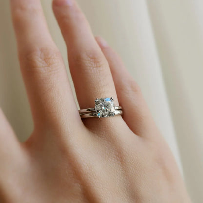 14K "The Pyramid" Moissanite Ring
