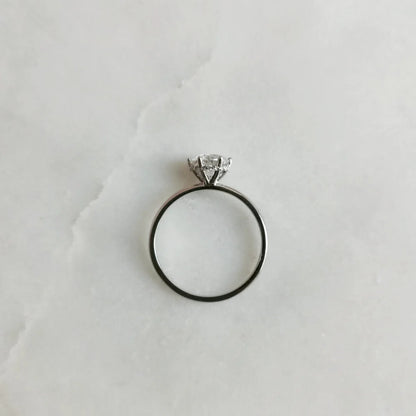 18K "The Diamond Wreath" Moissanite Ring
